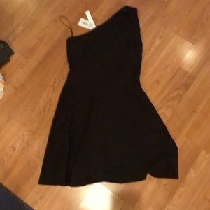 Black off the shoulder dress